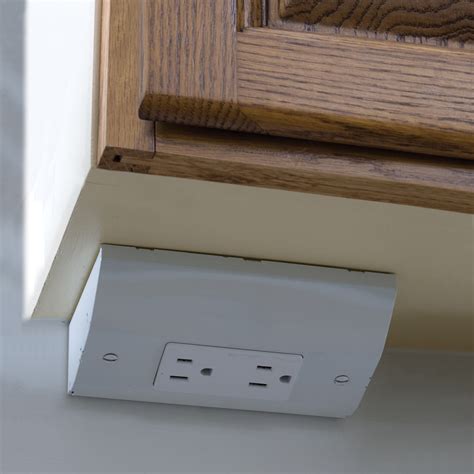 in cabinet electrical box|shallow electrical box under cabinet.